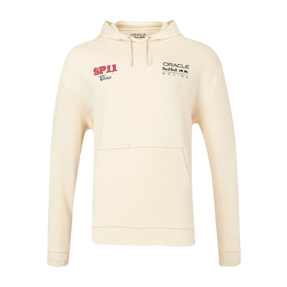 2024 Red Bull Racing Checo Perez Vintage Oversized Hoodie (Ecru)_1