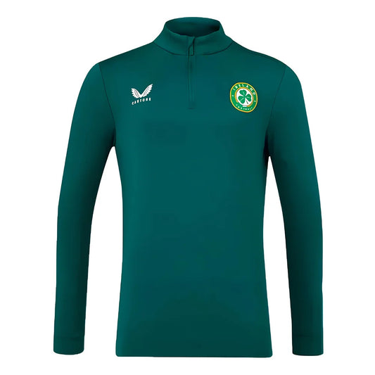 2023-2024 Republic of Ireland Players Half Zip Midlayer (Green)_1