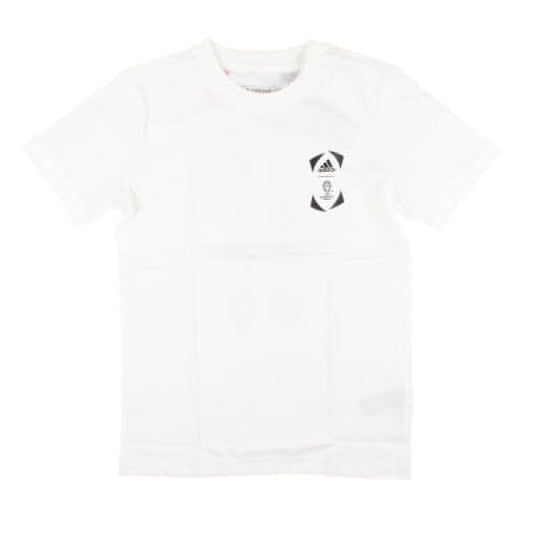 adidas Euro 2024 Official Emblem Stadium Tee (White) - Kids_1