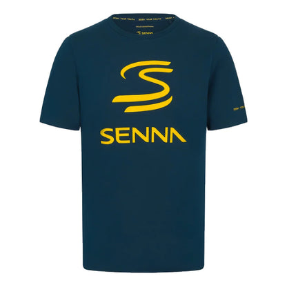 2024 Ayrton Senna Mens Logo T-Shirt (Navy)_1