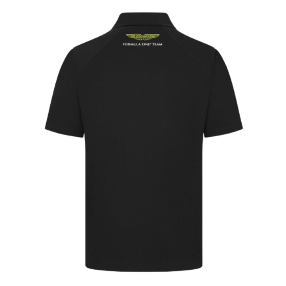 2024 Aston Martin Mens Logo Polo (Black)_1