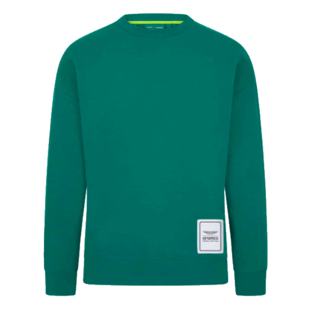 2024 Aston Martin Logo Crew Sweatshirt (Green)_1