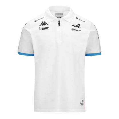 2024 Alpine BWT Team Polo Shirt (White) - Kids_1