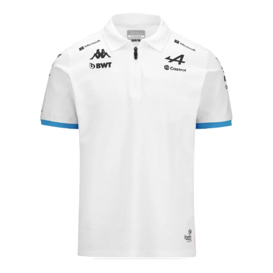2024 Alpine BWT Team Polo Shirt (White) - Kids_1