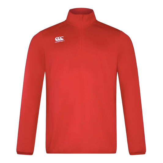 Canterbury Mens Club Half Zip Mid Layer Top (Red)_0