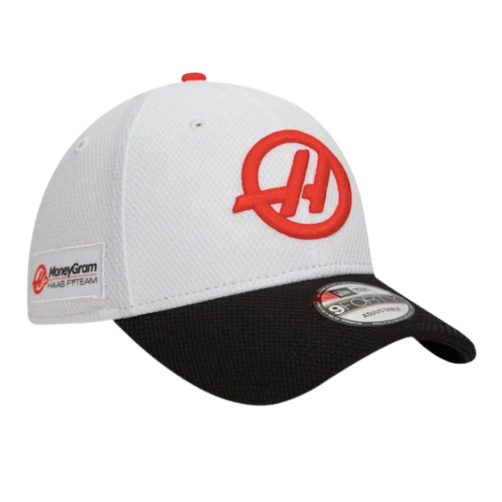 2024 Haas Team Driver Nico Hulkenberg White 9FORTY Adjustable Cap_2