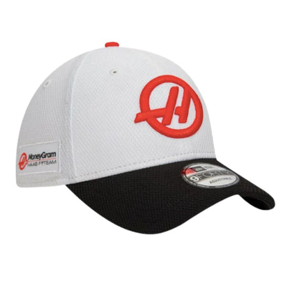 2024 Haas Team Driver Nico Hulkenberg White 9FORTY Adjustable Cap_2
