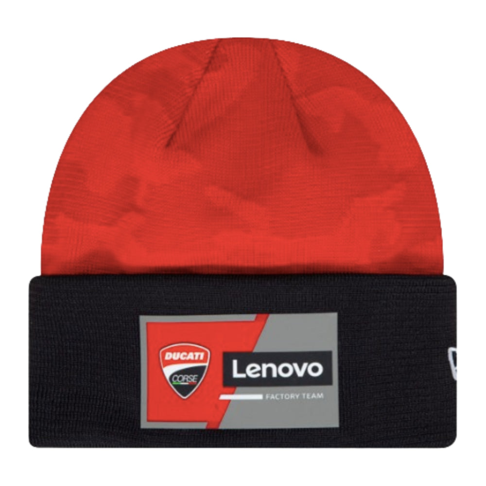 Ducati Team Camo FB Cuff Beanie (Scarlet)_1