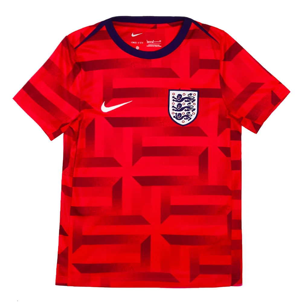 2024-2025 England Academy Pro Pre-Match Top (Siren Red) - Kids_1