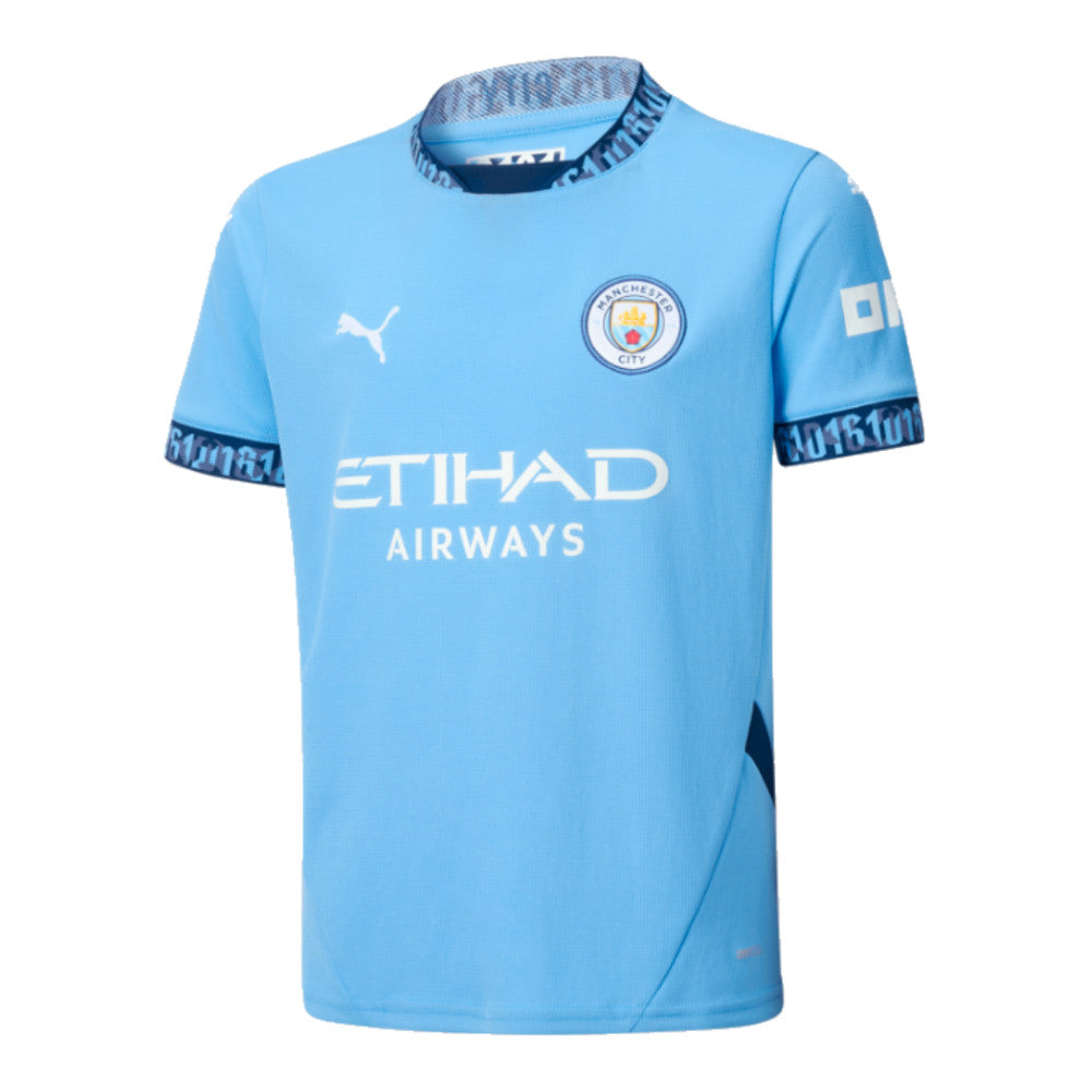 2024-2025 Man City Home Shirt (Kids) (Kelly 9)_4