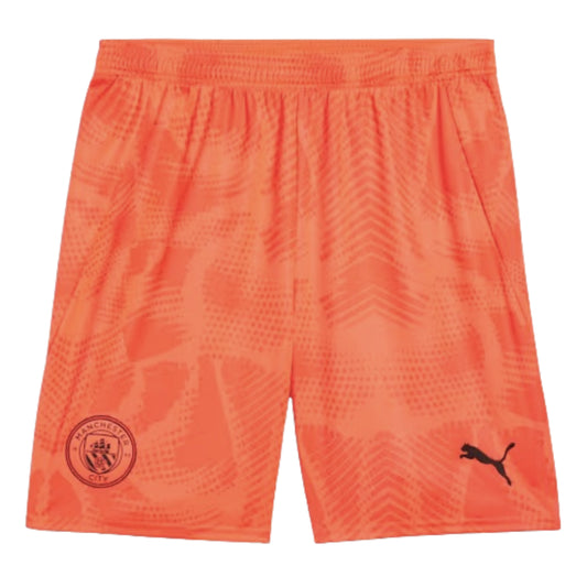 2024-2025 Man City Home Goalkeeper Shorts (Neon Sun)_1