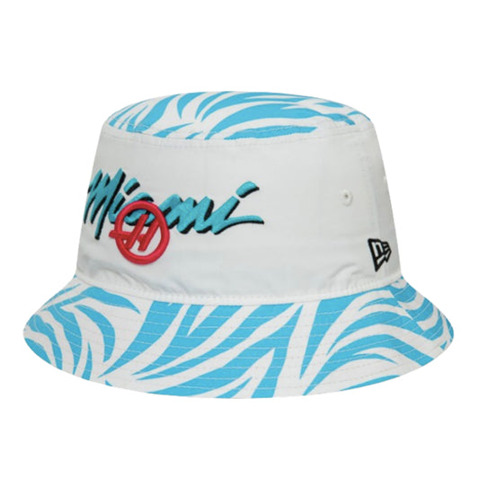 2024 Haas Miami Zebra Bucket Hat (White) - Large_1