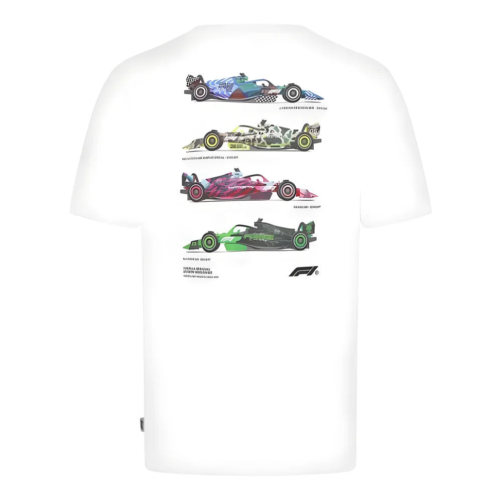 2024 Formula 1 F1 FW Car Graphic T-Shirt (White)_1