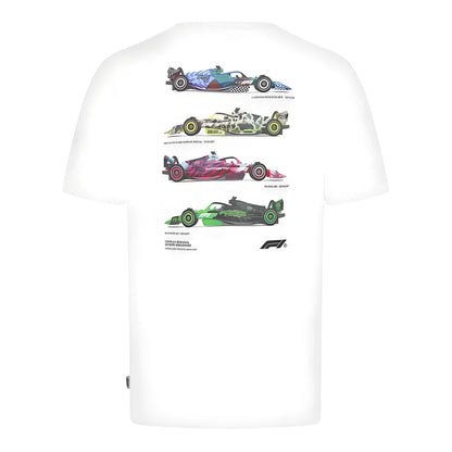 2024 Formula 1 F1 FW Car Graphic T-Shirt (White)_1