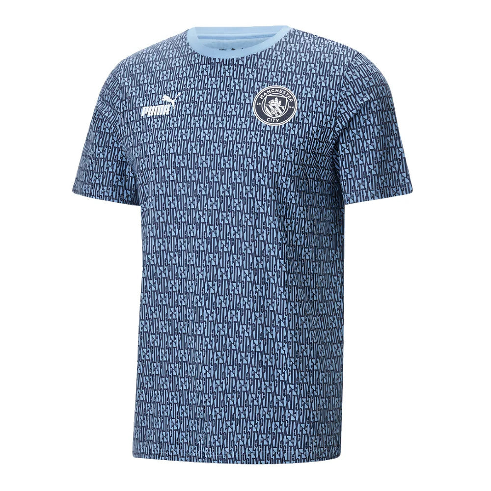 2024-2025 Man City ftblCulture Tee AOP (Navy) - Kids_1