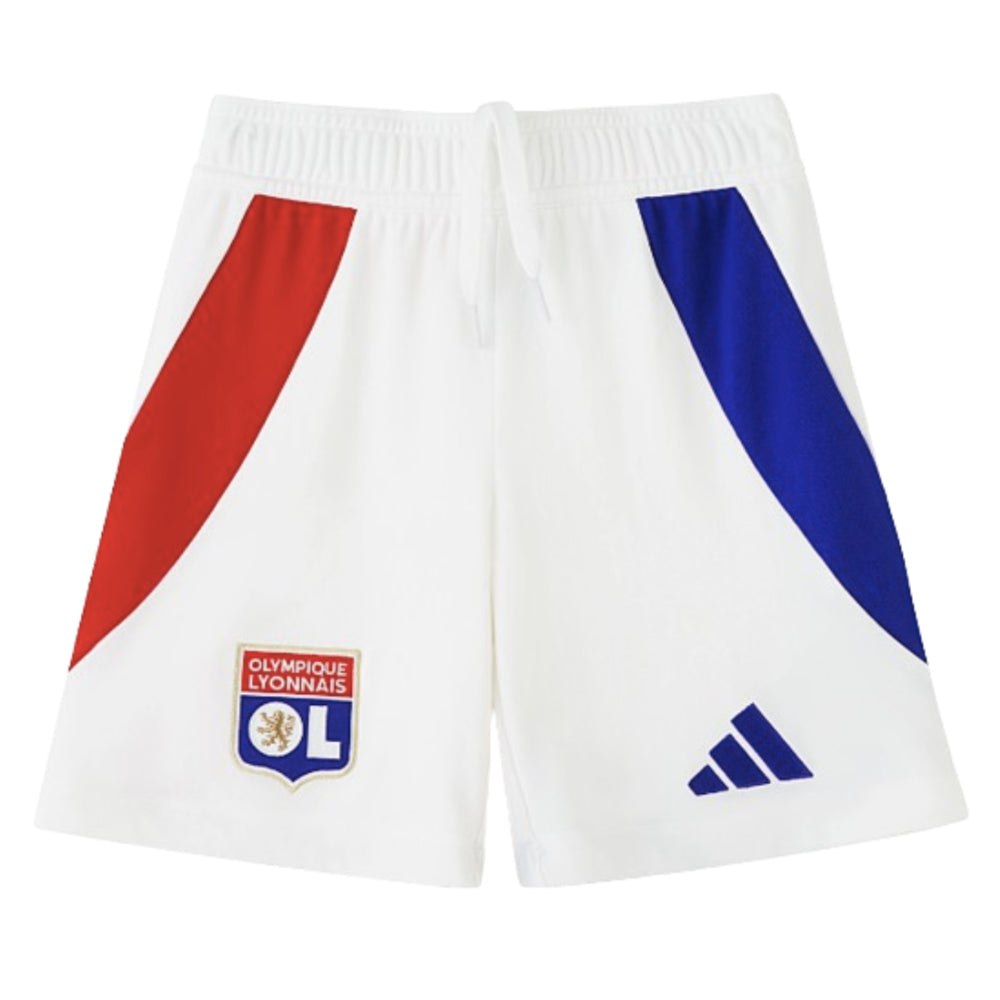 2024-2025 Olympique Lyon Home Shorts (White) - Kids_1