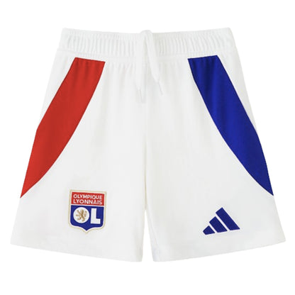 2024-2025 Olympique Lyon Home Shorts (White) - Kids_1