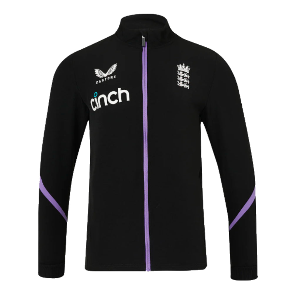 2024 England Cricket Anthem Jacket (Black)_1