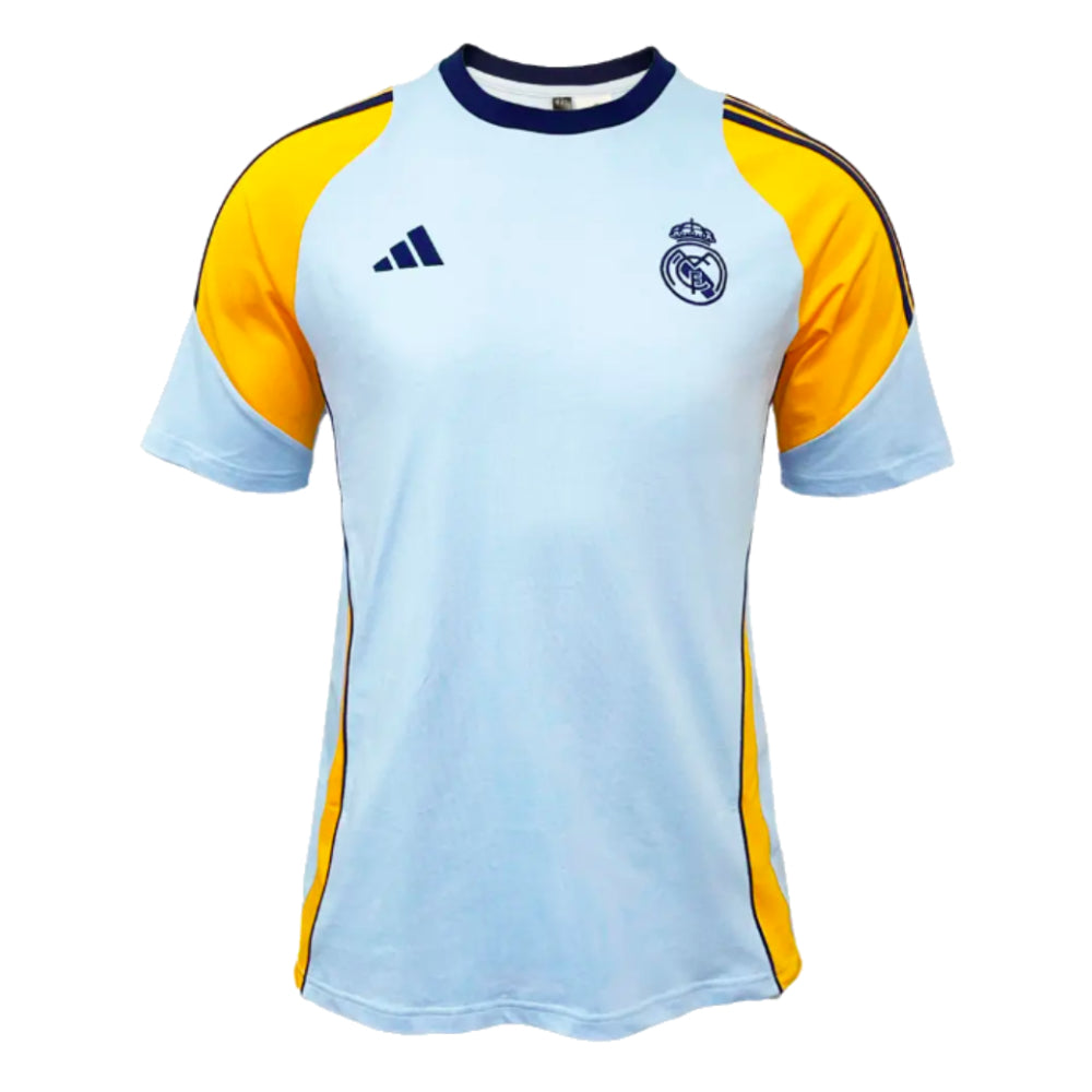 2024-2025 Real Madrid Training Tee (Glow Blue)_1
