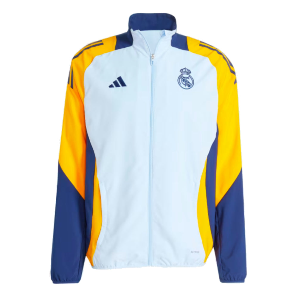 2024-2025 Real Madrid Presentation Jacket (Glow Blue)_1