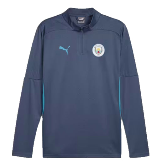 2024-2025 Man City Training 1/4 Zip Top (Inky Blue)_2