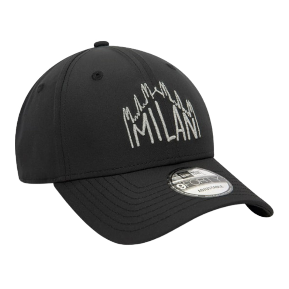 AC Milan Reflective 9Forty Cap (Black)_2