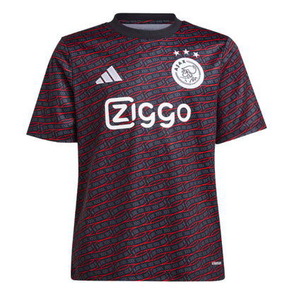 2024-2025 Ajax Pre Match Shirt (Black) - Kids_1