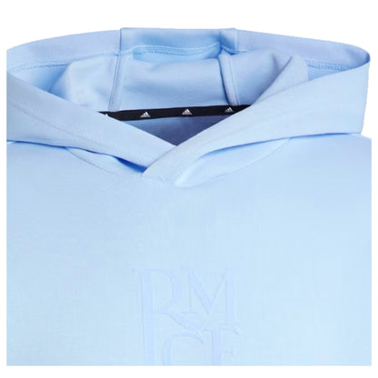 2024-2025 Real Madrid Seasonal Double Knit Hoody (Glow Blue)_2