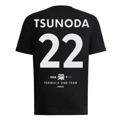 2024 Visa Cash App RB Yuki Tsunoda Driver T-Shirt (Black)_1