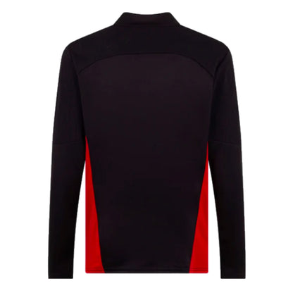 2024-2025 AC Milan Training 1/4 Zip Top (Black)_3
