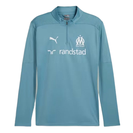 2024-2025 Marseille Training 1/4 Zip Top (Bold Blue)_1