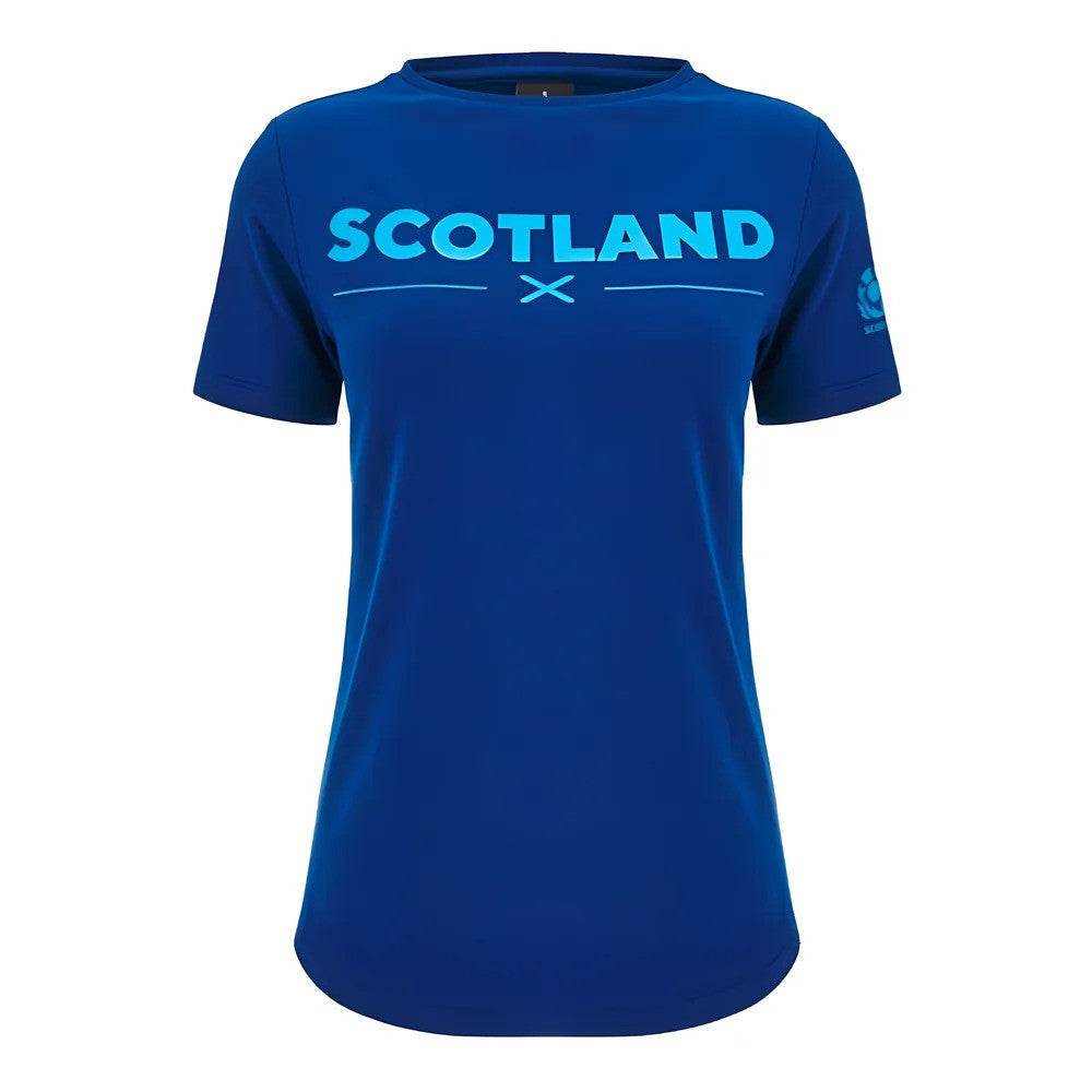 2024-2025 Scotland Rugby Leisure Cotton T-Shirt (Navy) - Womens_1
