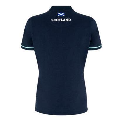 2024-2025 Scotland Rugby Travel Polo Shirt (Navy) - Womens_1
