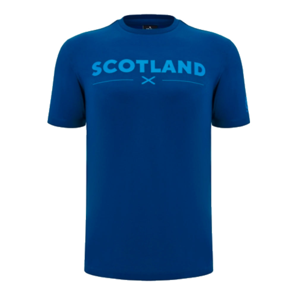 2024-2025 Scotland Rugby Leisure Cotton T-Shirt (Navy) - Kids_2