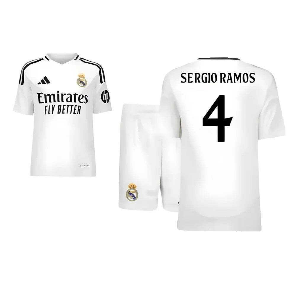 2024-2025 Real Madrid Home Youth Kit (Sergio Ramos 4)_5