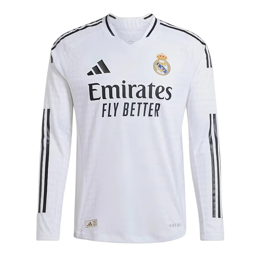 2024-2025 Real Madrid Authentic Long Sleeve Home Shirt (Bellingham 5)_5