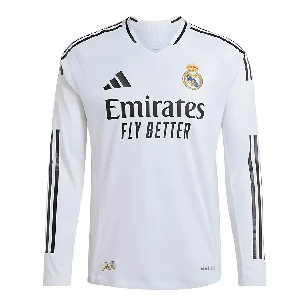 2024-2025 Real Madrid Authentic Long Sleeve Home Shirt_2