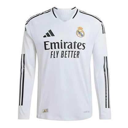 2024-2025 Real Madrid Authentic Long Sleeve Home Shirt_2