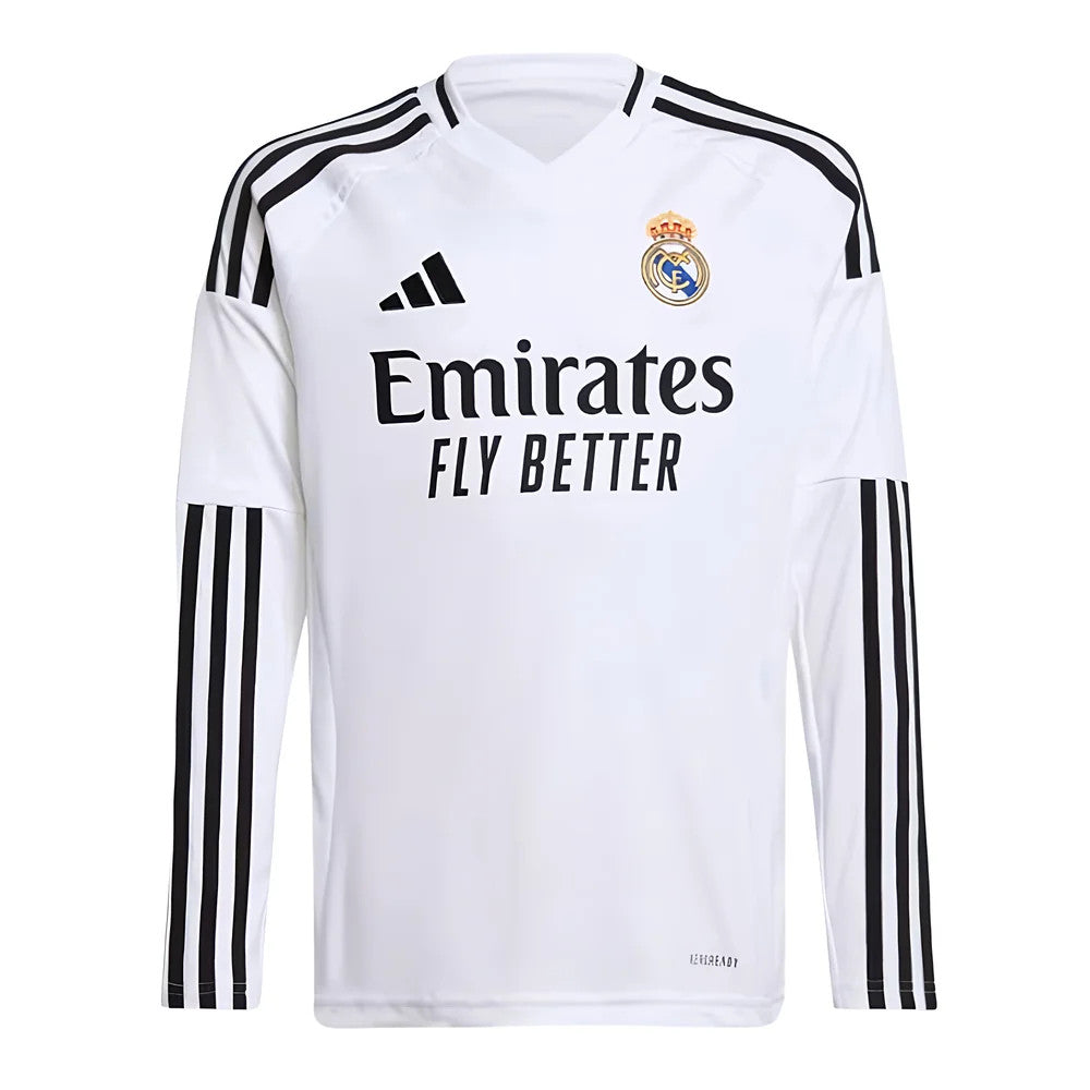 2024-2025 Real Madrid Long Sleeve Home Shirt (Kids) (Bellingham 5)_5