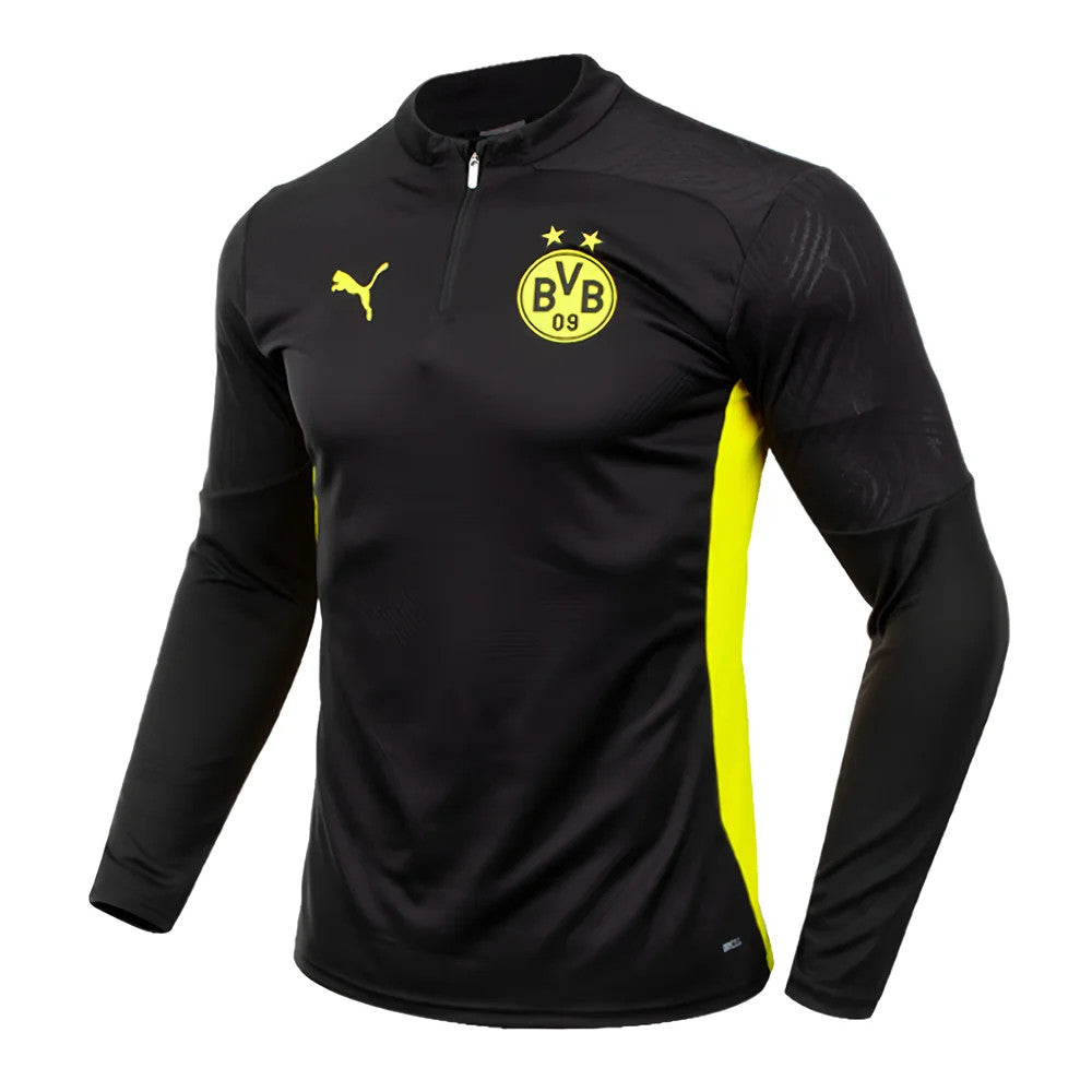 2024-2025 Borussia Dortmund Training 1/4 Zip Top (Black)_1
