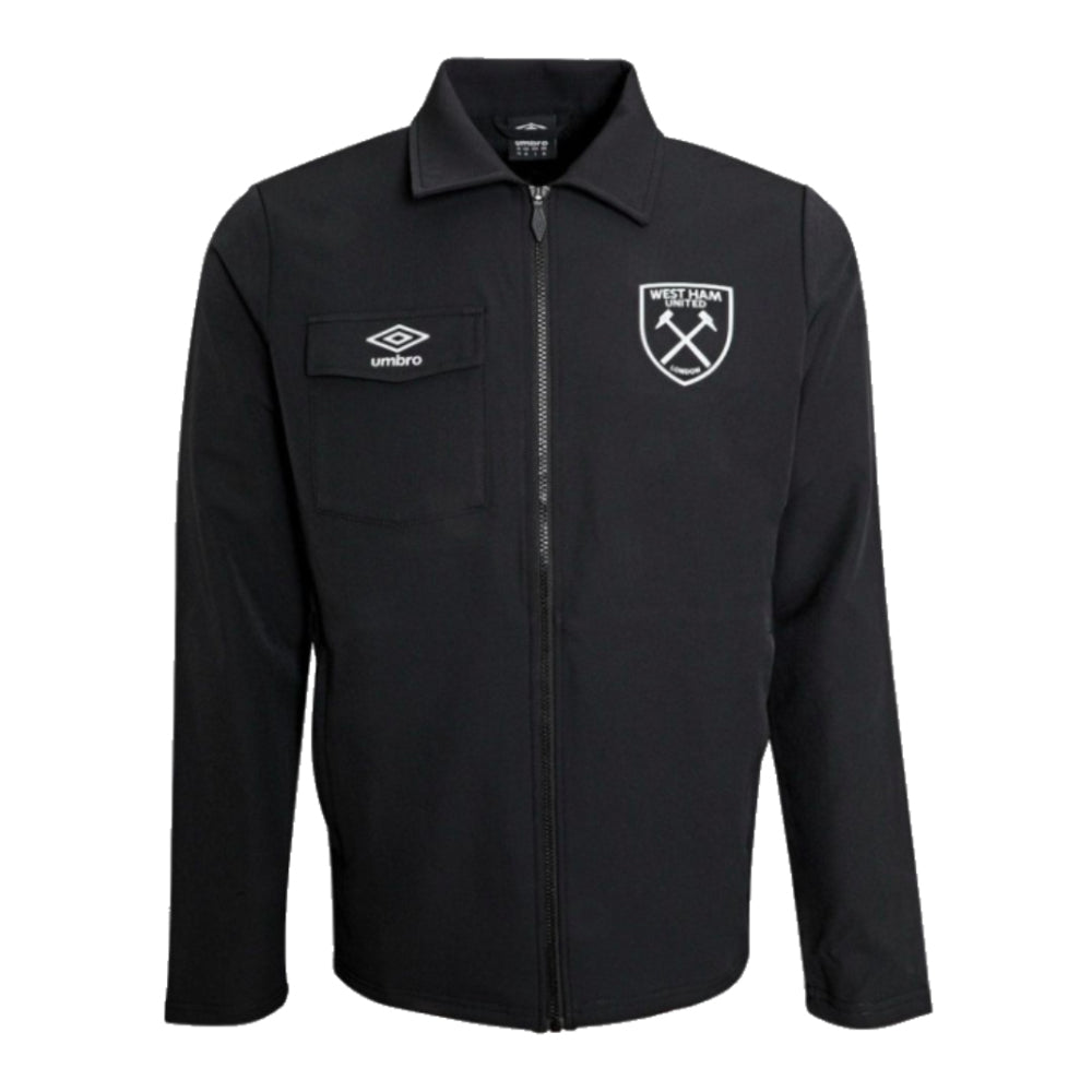 2024-2025 West Ham Presentation Jacket (Black) - Kids_1