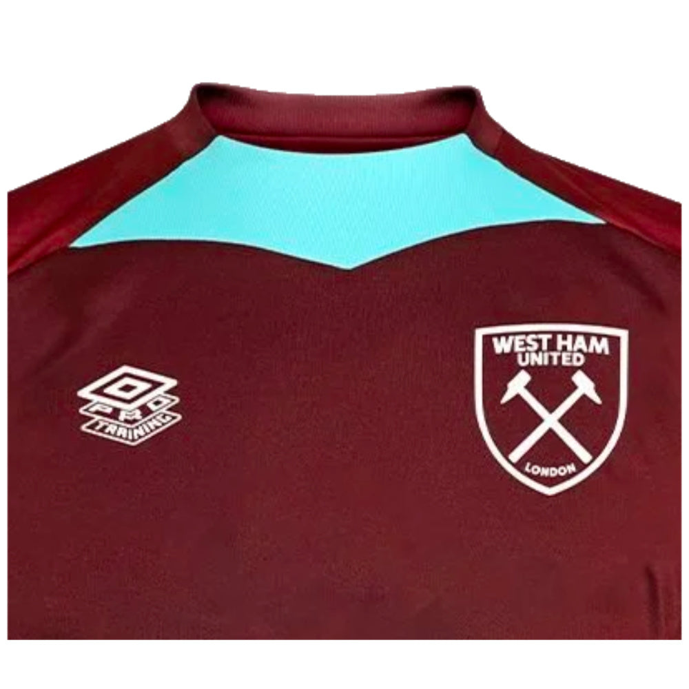 2024-2025 West Ham Training Jersey (Wine) - Kids_2