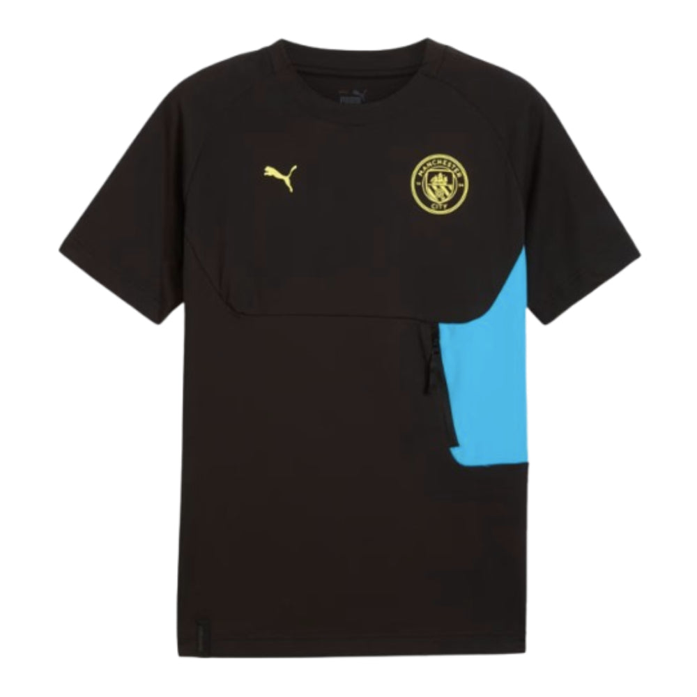 2024-2025 Man City Pumatech Pocket Tee (Black)_1