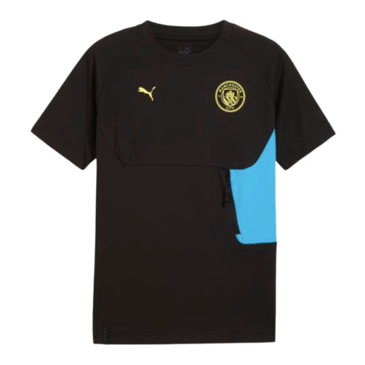 2024-2025 Man City Pumatech Pocket Tee (Black)_1
