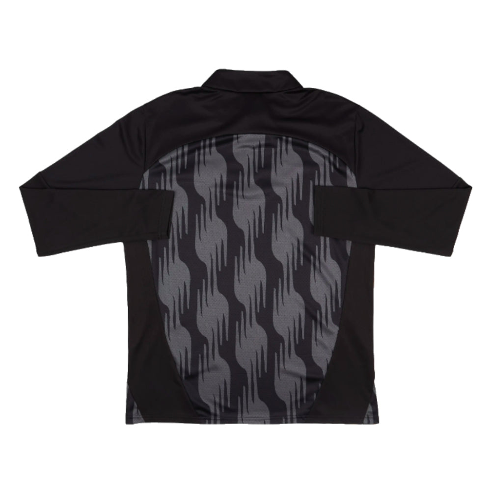 2024-2025 PSV Eindhoven Prematch 1/4 Zip Top (Black)_1