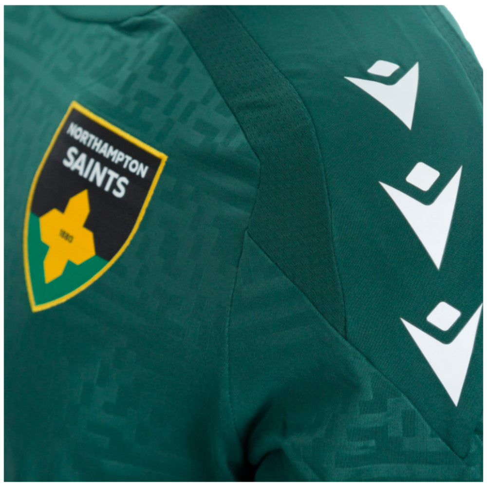 2024-2025 Northampton Saints Poly Roundneck Sweat (Green)_2