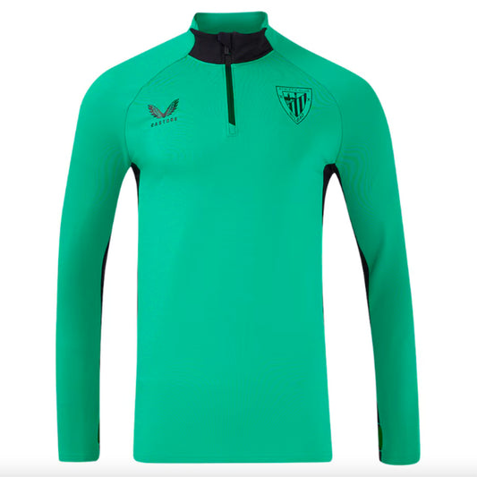 2024-2025 Athletic Bilbao Pro Players 1/4 Zip Top (Vivid Green)_1