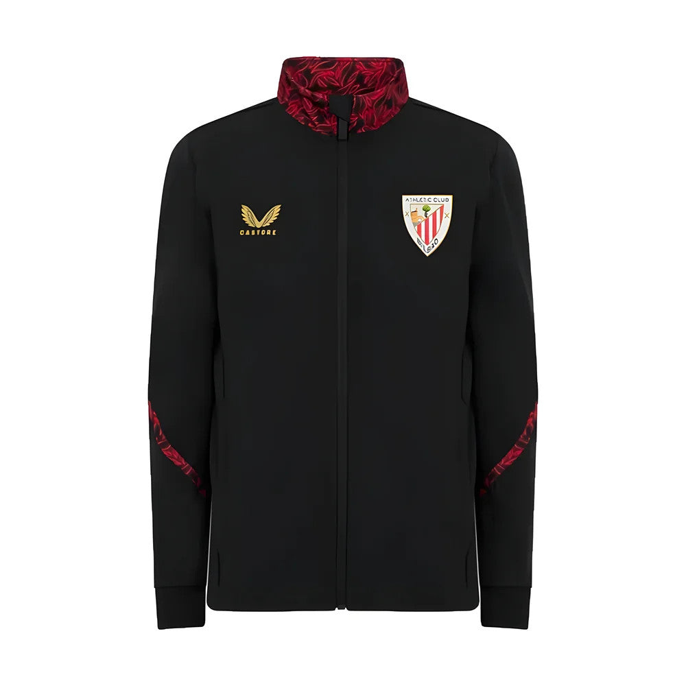2024-2025 Athletic Bilbao Matchday Anthem Jacket (Black)_1