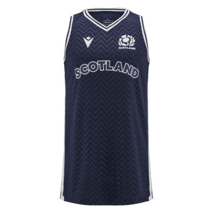 2024-2025 Scotland Rugby Basketball Singlet (Navy) - Kids_1