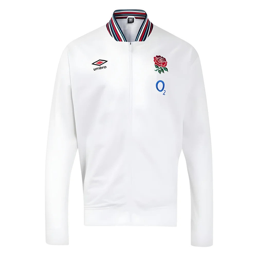 2024-2025 England Rugby Anthem Jacket O2 (White) - Womens_1